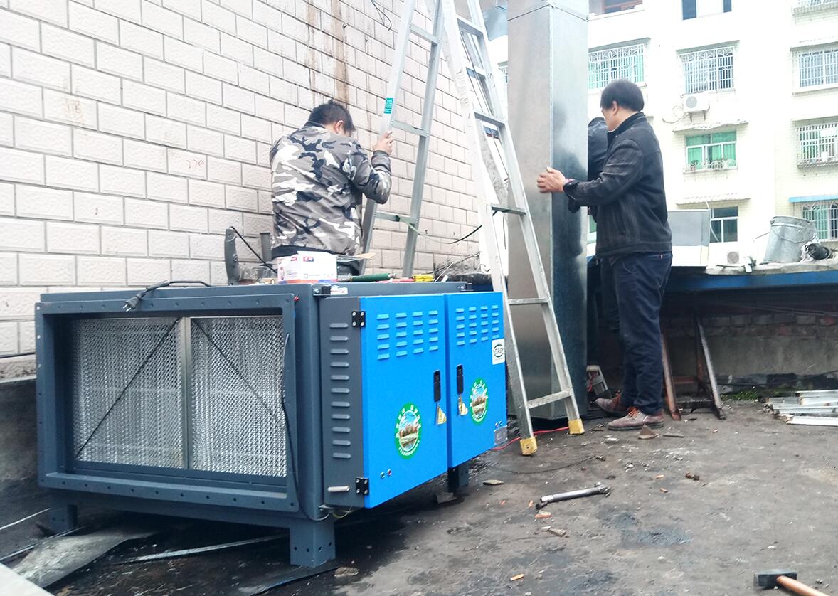 机关食堂油烟治理——某就业局食堂